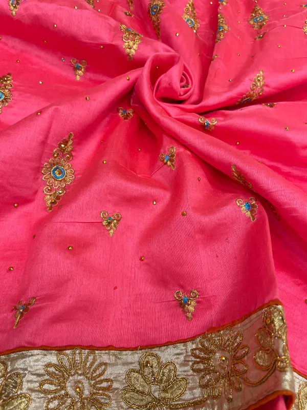Pink_Cotton_Blend_Zari_Embroidery_Banarasi_Saree_600KS_10