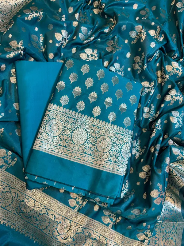 Seagreen_Semi_Silk__Floral_Booti_Banarasi_3_pcs_Suit_Set_900AJ_SK6