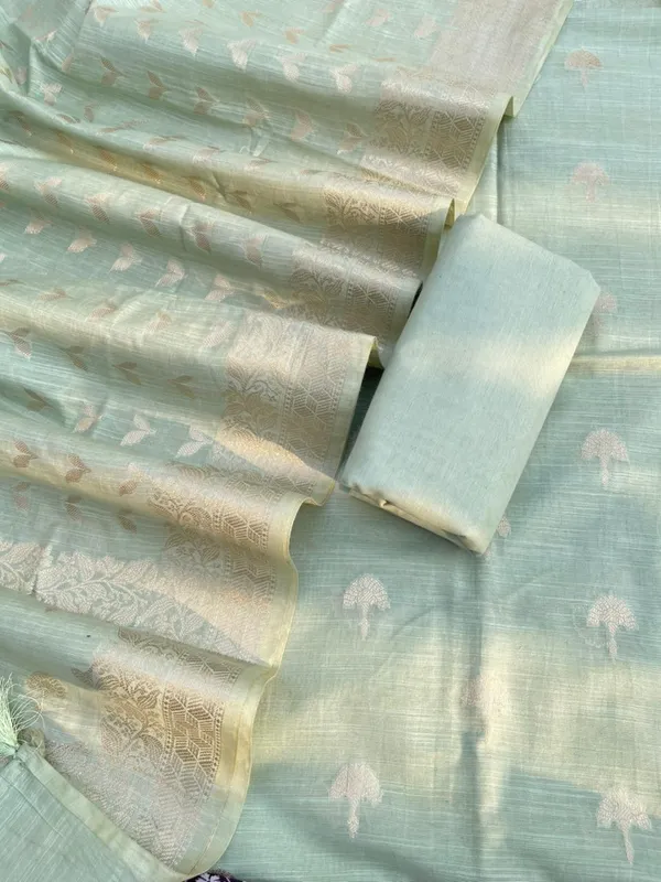 Pista_Green_Cotton_Linen_Floral_Zari_Booti_Banarasi_Suit_with_Patti_Booti_Dupatta_120DAN_CL8