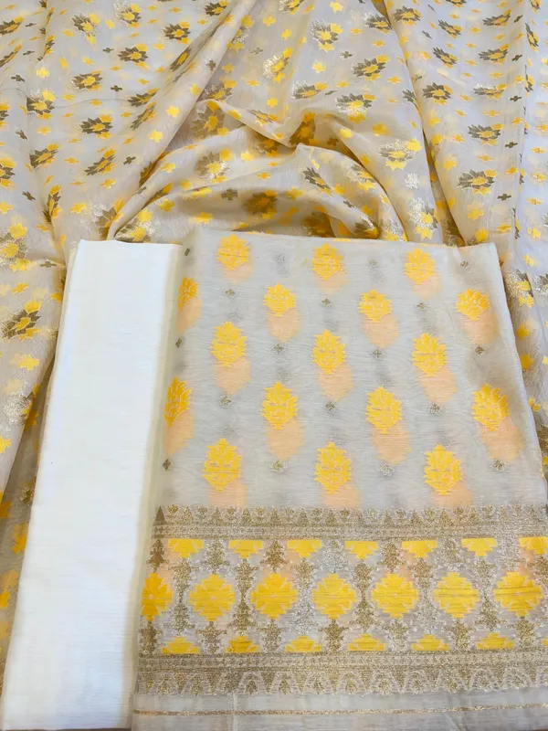 White_Pure_Cotton_Dyable_Floral_Gold_Minakari_Zari_Booti_Banarasi_Suit_160AJ_PCTN12