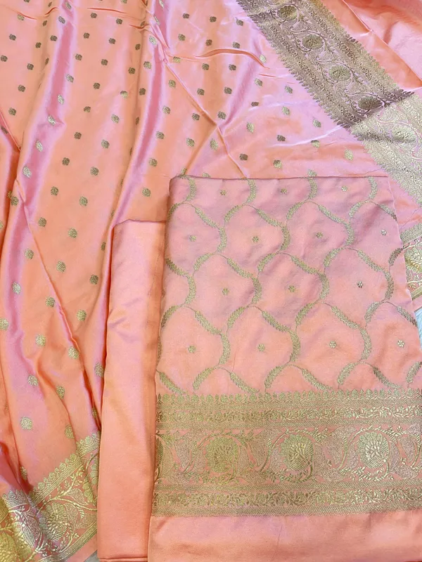 Peach_Mashru_Silk_Floral_Zari_Booti_with_Zari_Jaal_Dupatta_Handloom_Banarasi_3_pcs_Suit_Set_3000AJ_MSR10