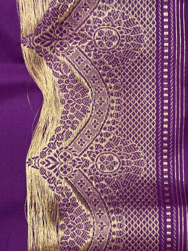 Pure_Handloom_Purple_Katan_Silk_Silver_Zari_Booti_Katan_Silk_Kadhwa_Banarasi_3_pcs_Suit_Set_14000PR_KS7