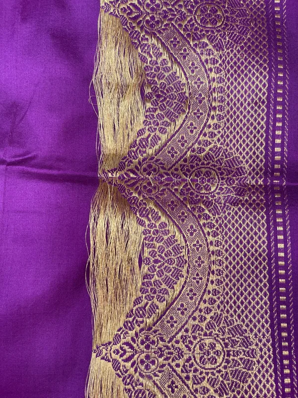 Pure_Handloom_Purple_Katan_Silk_Silver_Zari_Booti_Katan_Silk_Kadhwa_Banarasi_3_pcs_Suit_Set_14000PR_KS7