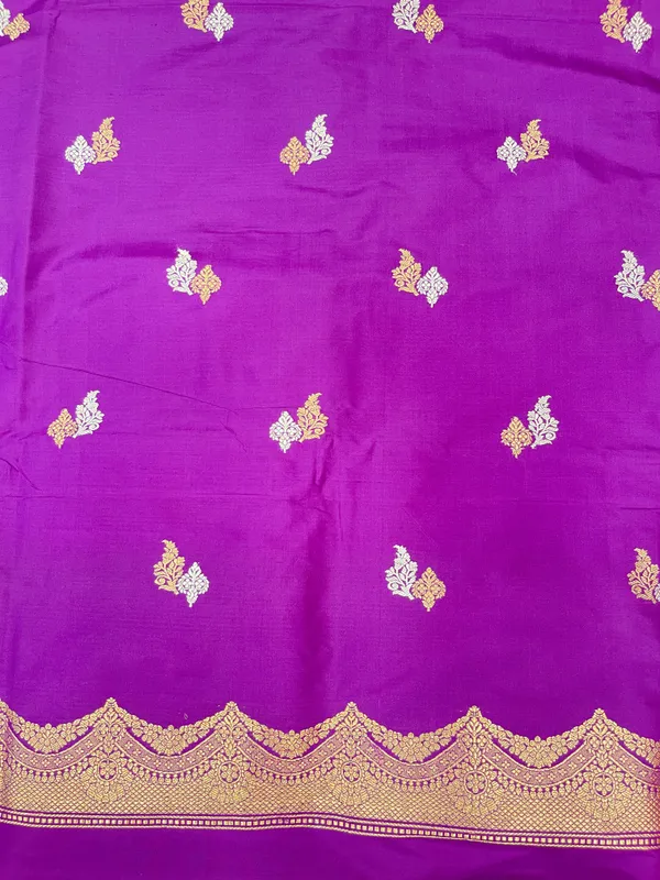 Pure_Handloom_Purple_Katan_Silk_Silver_Zari_Booti_Katan_Silk_Kadhwa_Banarasi_3_pcs_Suit_Set_14000PR_KS7
