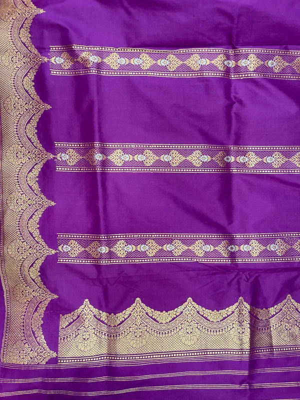 Pure_Handloom_Purple_Katan_Silk_Silver_Zari_Booti_Katan_Silk_Kadhwa_Banarasi_3_pcs_Suit_Set_14000PR_KS7