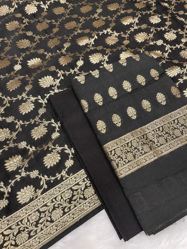 Puresilk_Handloom_Black_Mulberry_Silk_Banarasi_3_pcs_Suit_Set_RHN_MEL2