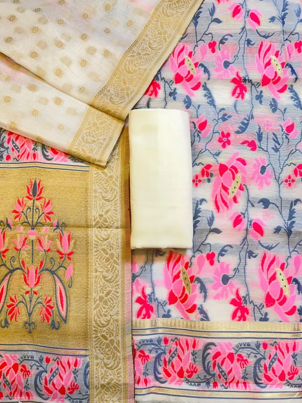 Off-white_Jamdani_Weave_Cotton_Banarasi_3_pcs_Suit_Set_600SKL_JM21