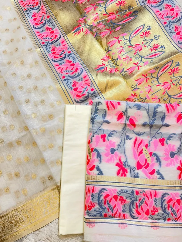 Off-white_Jamdani_Weave_Cotton_Banarasi_3_pcs_Suit_Set_600SKL_JM21