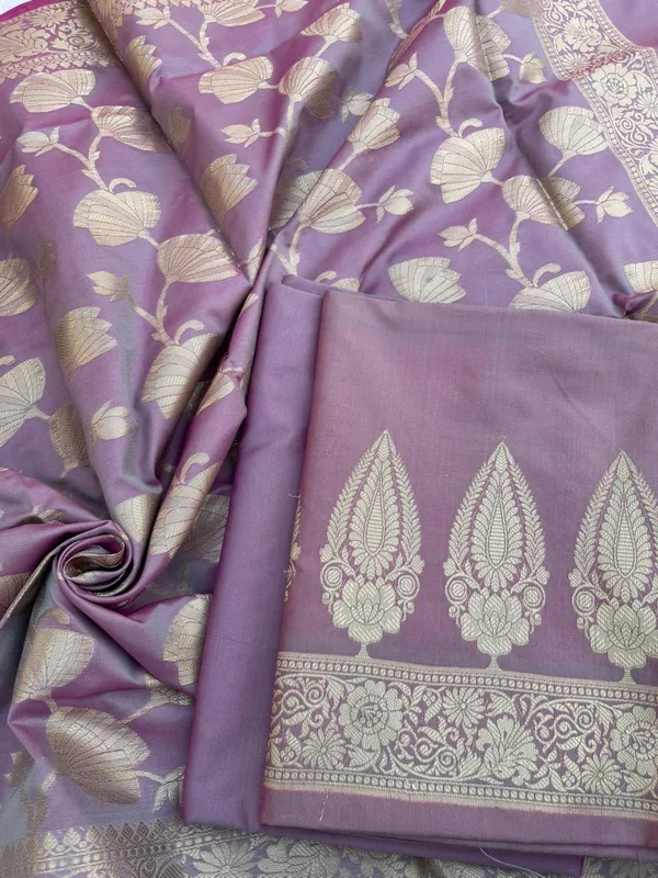 Light_Purple_Katan_Silk_Plain_Zari_Booti_with_Floral_Zari_Jaal_Banarasi_3_pcs_Suit_Set_800SKL_KSP4
