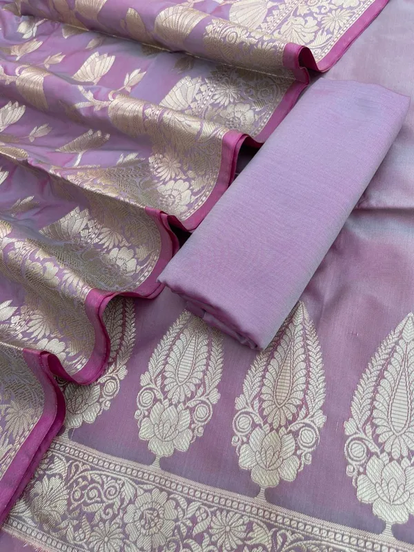 Light_Purple_Katan_Silk_Plain_Zari_Booti_with_Floral_Zari_Jaal_Banarasi_3_pcs_Suit_Set_800SKL_KSP4
