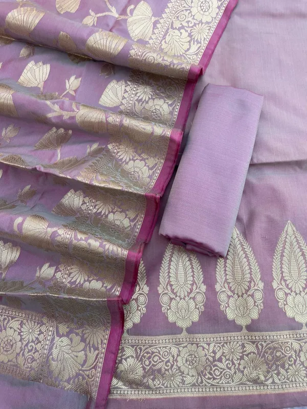 Light_Purple_Katan_Silk_Plain_Zari_Booti_with_Floral_Zari_Jaal_Banarasi_3_pcs_Suit_Set_800SKL_KSP4