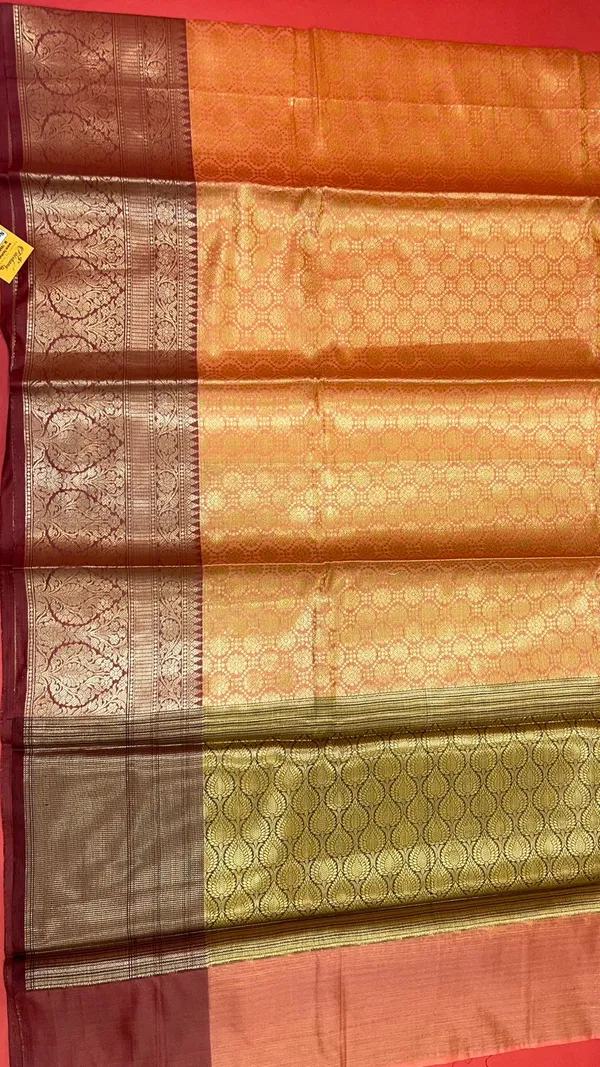Peach_Kanchi_Silk_Banarasi_Sarees_For_Women_GEBE19
