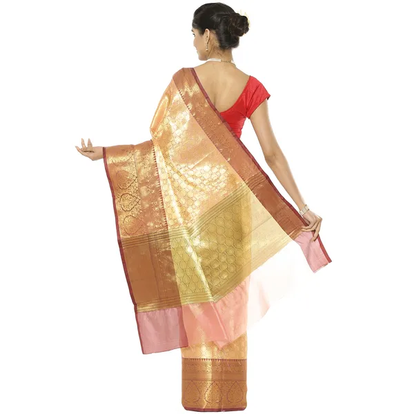 Peach_Kanchi_Silk_Banarasi_Sarees_For_Women_GEBE19