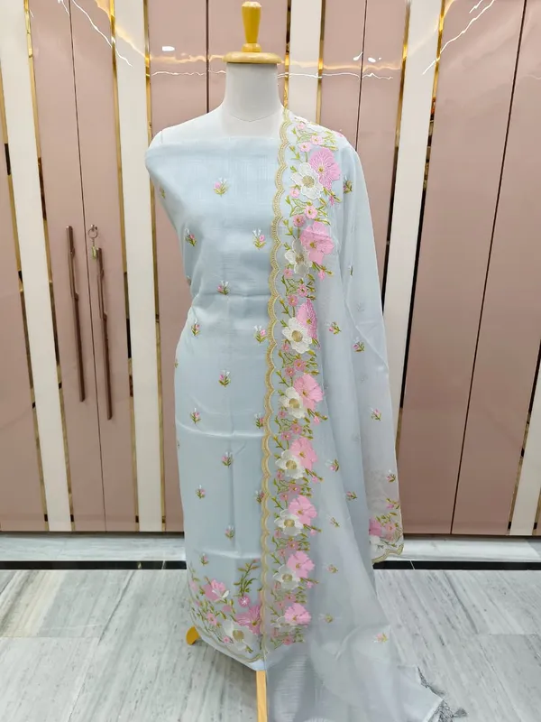 Light_Blue_Kota_Check_Multi_Resham_Embroidery_Banarasi_Suit_with_Cutwork_Dupatta12JJ_KC11