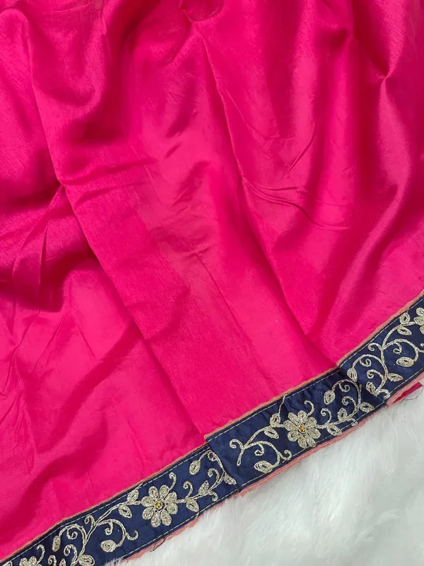 Magenta_Cotton_Blend_Zari_Embroidery_Banarasi_Saree_600KS_15