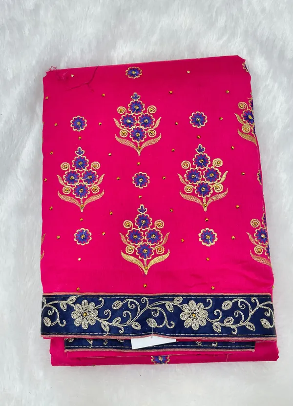 Magenta_Cotton_Blend_Zari_Embroidery_Banarasi_Saree_600KS_15