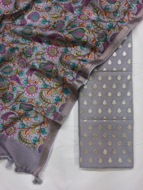 Grey_Pure_Mercerise_Silk_Chunri_Zari_Booti_with_Chanderi_Silk_Print_Dupatta_Suit_Set_1100SKL_PMC15