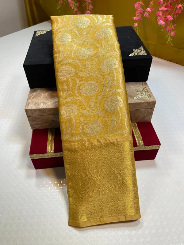 Gold_Semi_Kanchi_Silk_Banarasi_Saree_MS_SK1