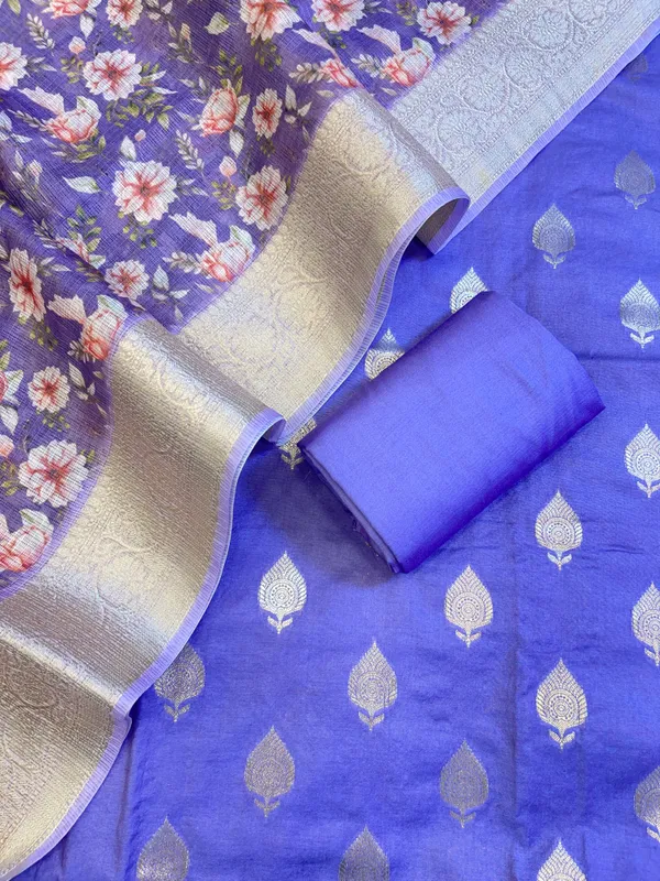 Violet_Blue_Cotton_Silk_Dyable_Floral_Zari_Booti_with_Digital_Print_Kota_Check_Dupatta_Banarasi_3_pcs_Suit_Set_11IM_DCS13