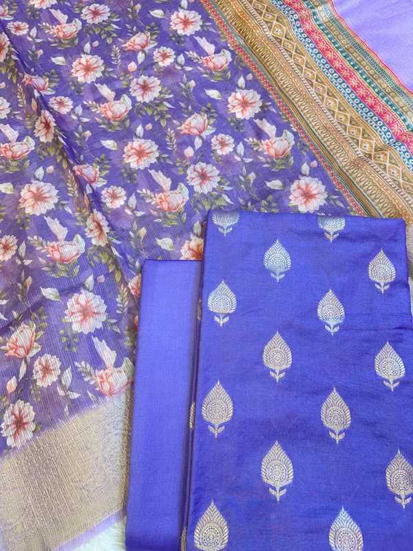 Violet_Blue_Cotton_Silk_Dyable_Floral_Zari_Booti_with_Digital_Print_Kota_Check_Dupatta_Banarasi_3_pcs_Suit_Set_11IM_DCS13