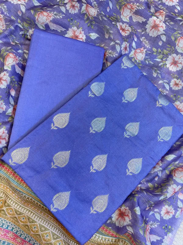 Violet_Blue_Cotton_Silk_Dyable_Floral_Zari_Booti_with_Digital_Print_Kota_Check_Dupatta_Banarasi_3_pcs_Suit_Set_11IM_DCS13