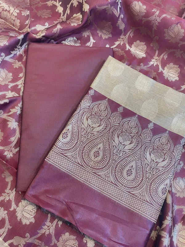 Beige_Art_Silk_Floral_Zari_Booti_Contrast_Banarasi_Suit_with_Maroon_Dupatta_625AJ_TPT40