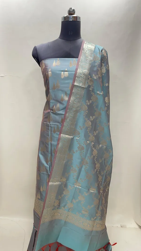 Seagreen_Semi_Katan_Silk_Handloom_Banarasi_3_pcs_Suit_Set_MUB_SK6