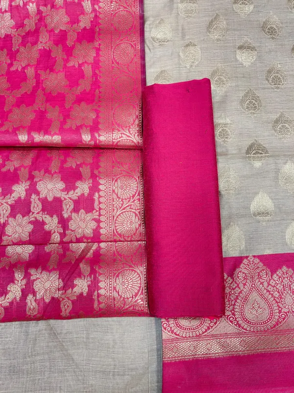 Beige_Cotton_Silk_Banarasi_3_pcs_Suit_Set__with_Contrast_Magenta_Dupatta_525IM_CS42