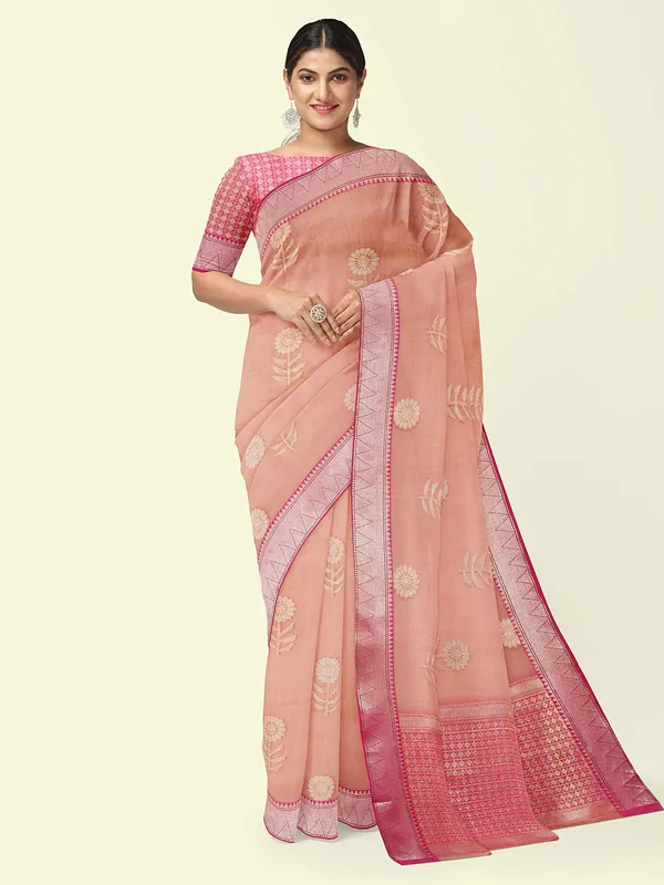 Pink_Cotton_Blend_Banarasi_Sarees_For_Women_GEHKR_41