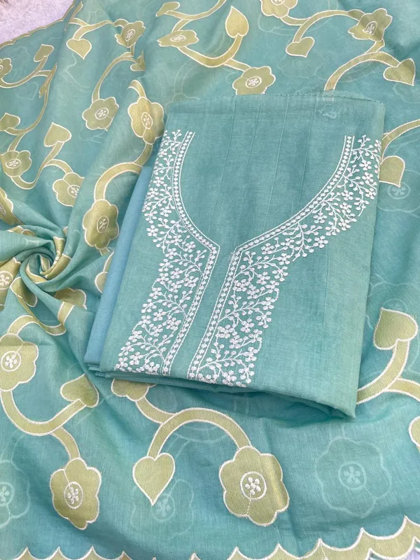 Serene_Blue_Pure_Mercerised_Cotton_Suit_with_Neck_Embroidery_and_Resham_Jaal_Dupatta_1350SKL_MCE3