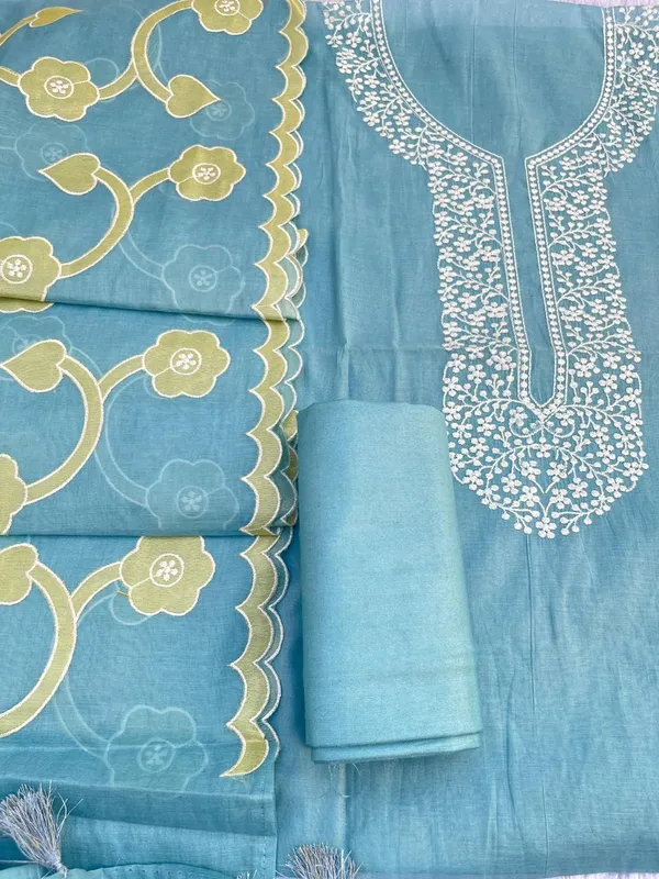 Serene_Blue_Pure_Mercerised_Cotton_Suit_with_Neck_Embroidery_and_Resham_Jaal_Dupatta_1350SKL_MCE3