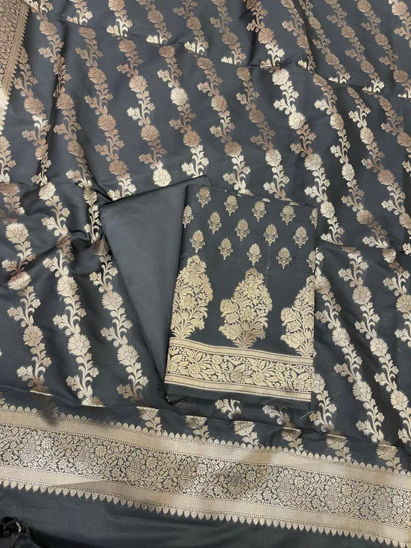 Black_Katan_Silk_Zari_Border_Banarasi_3_pcs_Suit_Set_800JD_KB3