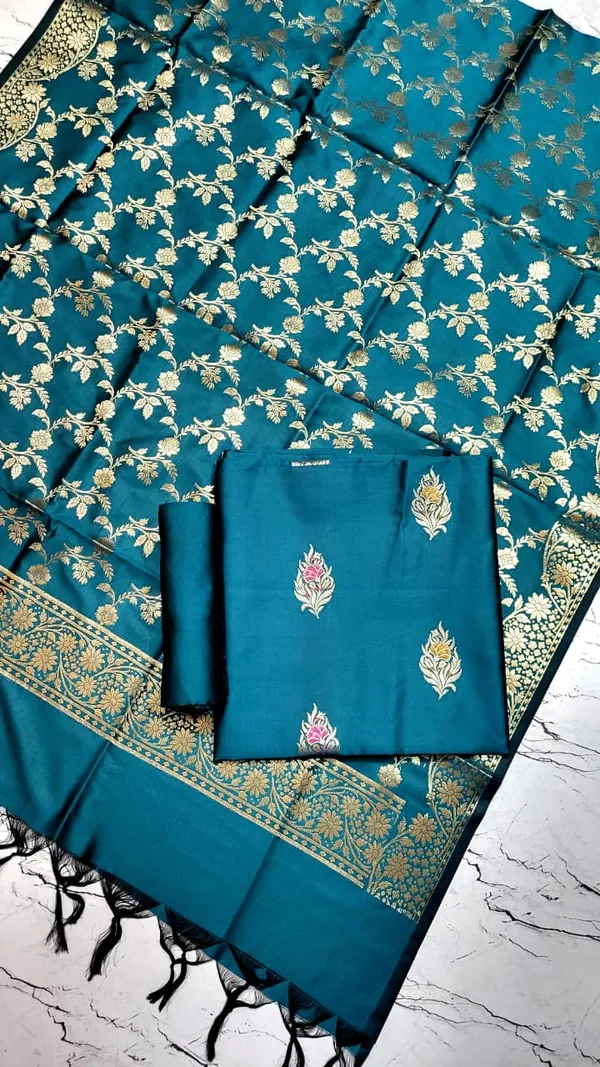 Teal_Blue_Katan_Silk_Floral_Mina_Zari_Booti_Banarasi_Suit_with_Zari_Jaal_Dupatta_750SKL_KSM7