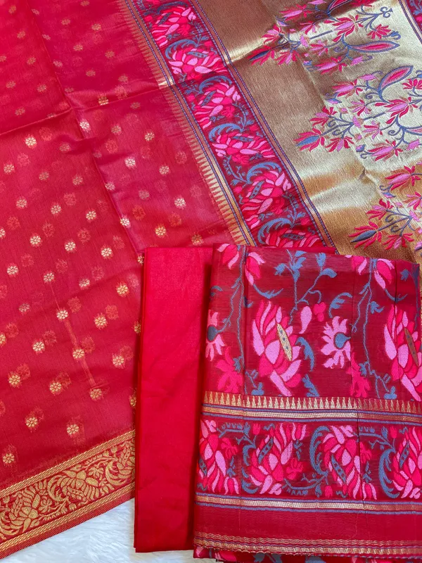 Red_Jamdani_Weave_Cotton_Banarasi_3_pcs_Suit_Set_600SKL_JM15
