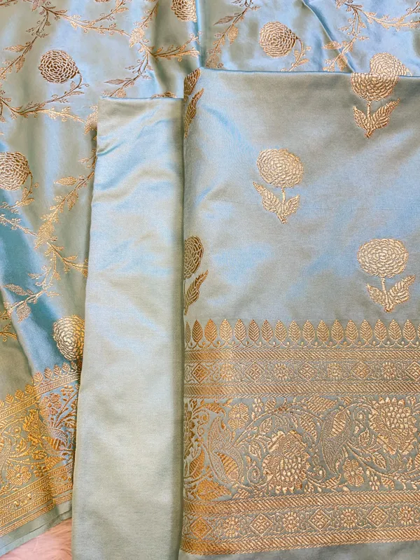 Seagreen_Mashru_Silk_Floral_Zari_Booti_with_Zari_Jaal_Dupatta_Handloom_Banarasi_3_pcs_Suit_Set_3000AJ_MSR19