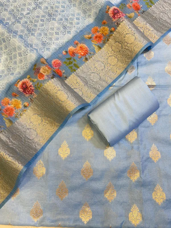 Blue_Cotton_Silk_Dyable_Floral_Zari_Booti_with_Digital_Print_Kota_Check_Dupatta_Banarasi_3_pcs_Suit_Set_11IM_DCS6