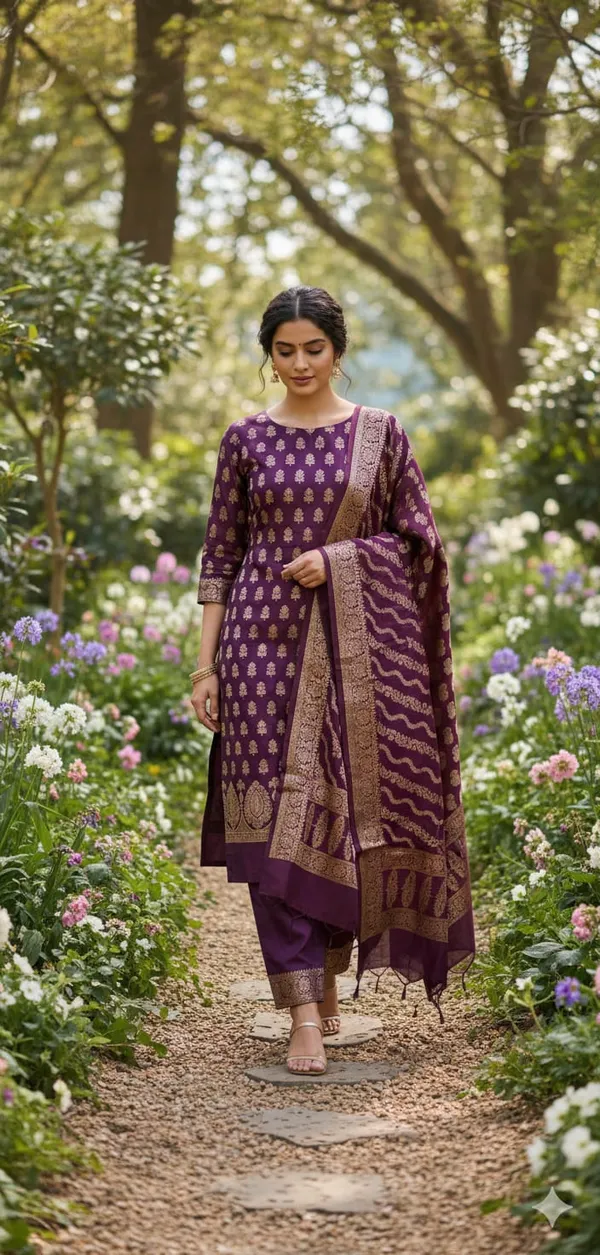 Dark_Purple_Dyable_Katan_Silk_Floral_Zari_Booti_Banarasi_Suit_with_Aada_Stripe_Zari_Jaal_Dupatta_1100SKL_KSD4