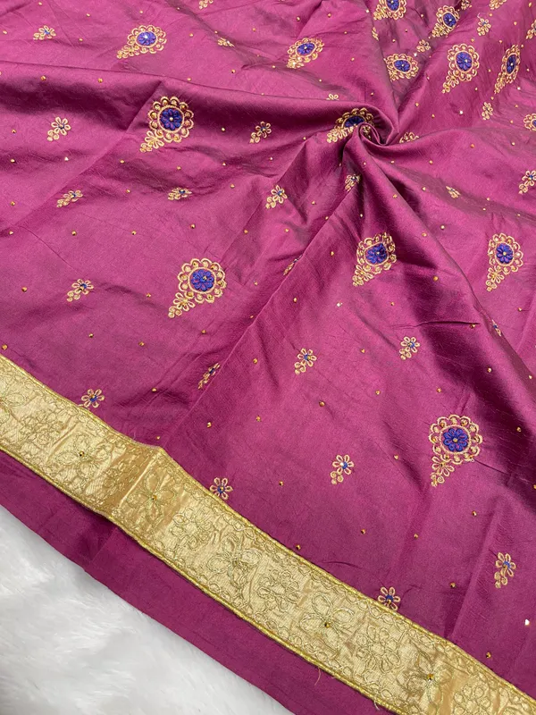 Purple_Cotton_Blend_Zari_Embroidery_Banarasi_Saree_600KS_1