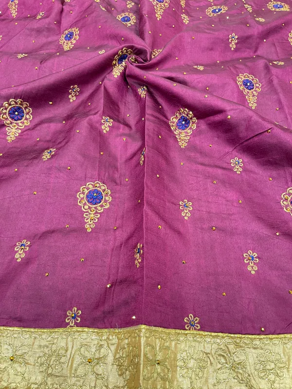 Purple_Cotton_Blend_Zari_Embroidery_Banarasi_Saree_600KS_1