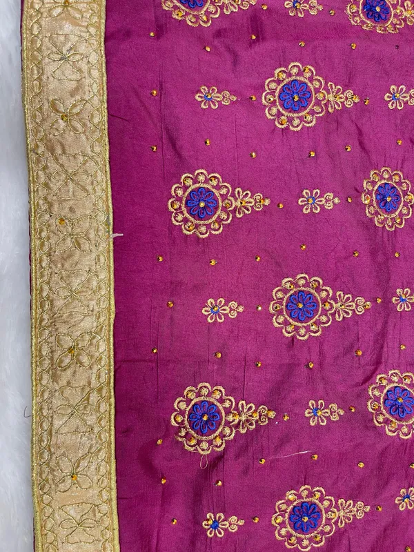 Purple_Cotton_Blend_Zari_Embroidery_Banarasi_Saree_600KS_1