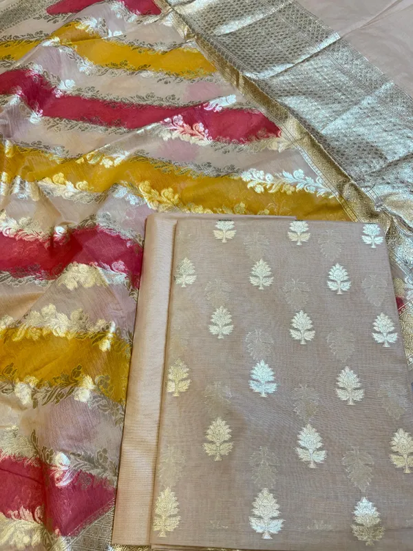 Tussar_Pure_Cotton_Lorex_weave_Zari_Booti_Banarasi_Suit_1300IM_PCL2