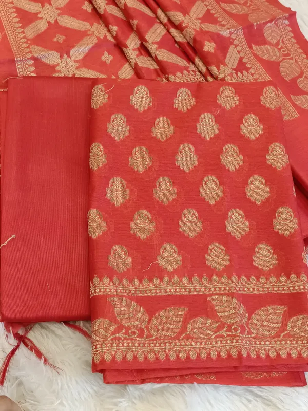 Red_Cotton_Blend_Floral_Zari_Booti_with_Zig-Zag_Zari_Jaal_Dupatta_Banarasi_Suit_65SHL_PV1
