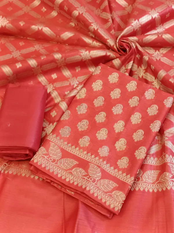 Red_Cotton_Blend_Floral_Zari_Booti_with_Zig-Zag_Zari_Jaal_Dupatta_Banarasi_Suit_65SHL_PV1