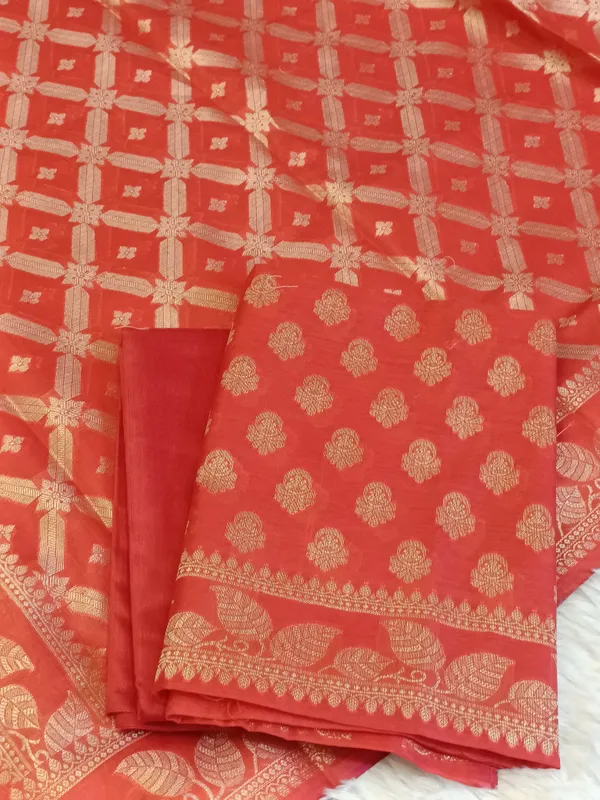 Red_Cotton_Blend_Floral_Zari_Booti_with_Zig-Zag_Zari_Jaal_Dupatta_Banarasi_Suit_65SHL_PV1
