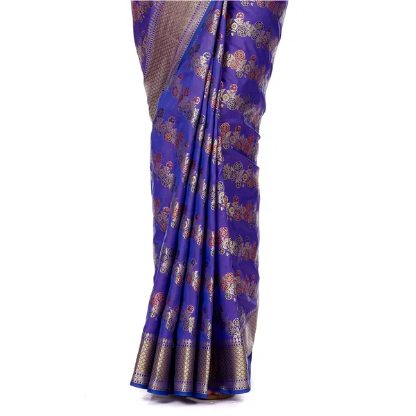 Humairah_Presents_Blue_Satin_Silk_Saree_With_Blouse_Piece(JA44)