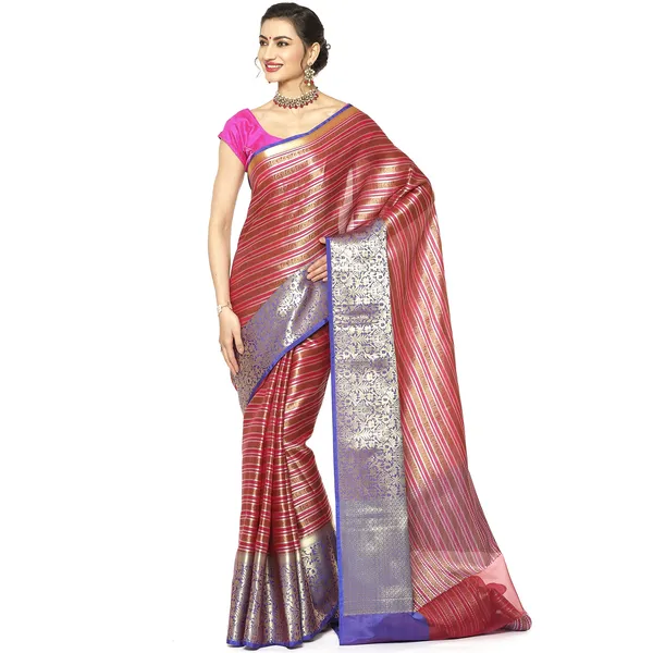 Red_Kanjeevaram_Banarasi_Sarees_For_Women_GEMA4