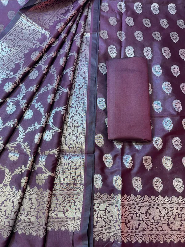 Maroon_Semi_Silk_Floral_Zari_Booti_Banarasi_3_pcs_Suit_Set_900AJ_SK21