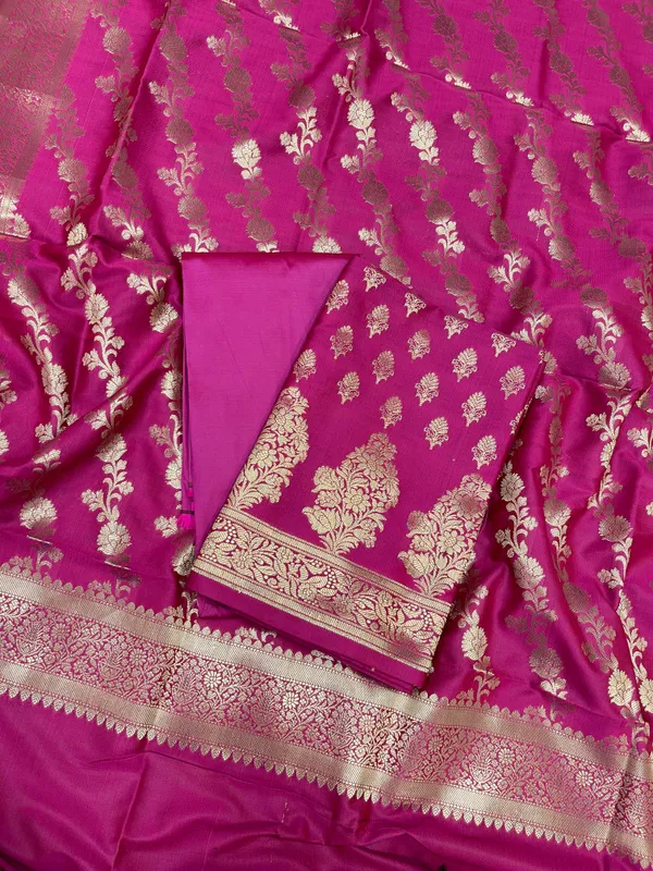 Magenta_Katan_Silk_Zari_Border_Banarasi_3_pcs_Suit_Set_800JD_KB4