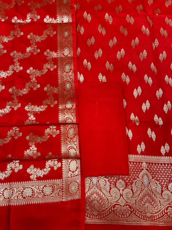 Puresilk_Handloom_Red_Viscose_Silk_Banarasi_3_pcs_Suit_Set_RHN_VS2
