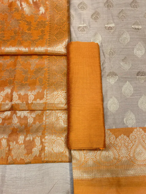 Beige_Cotton_Silk_Banarasi_3_pcs_Suit_Set__with_Contrast_Mustard_Dupatta_525IM_CS41